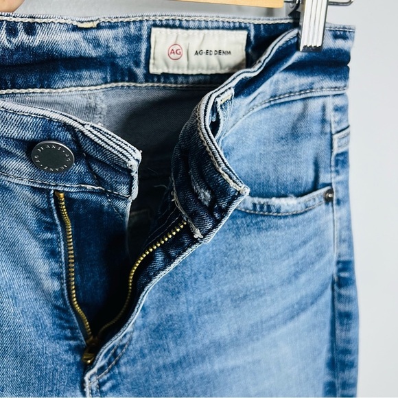 AG Women's Blue Farrah bootcut crop Jeans blue size 25 - Picture 6 of 9